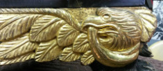 Detail of eagle carving on a pier table at the Morris-Jumel Mansion.