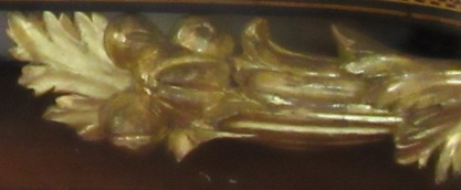Detail of cornucopia carving on a pier table at the Morris-Jumel Mansion.