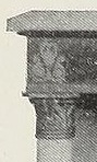Photograph of the column capital of a pier table.