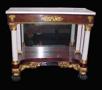 Photograph of an American Empire pier table. F. American Classical Antiques, Long Beach, NY, as of April 2016.