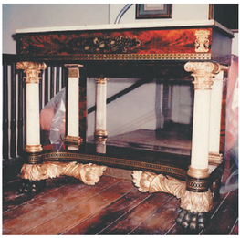 Photograph of a pier table. Private collection, South Carolina, as of 2003. 