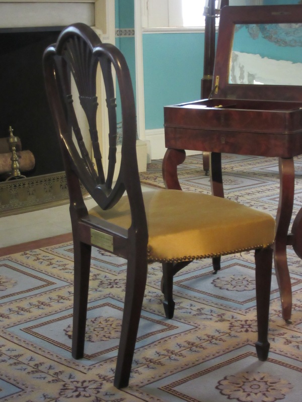 Hepplewhite chair at the Morris-Jumel Mansion.