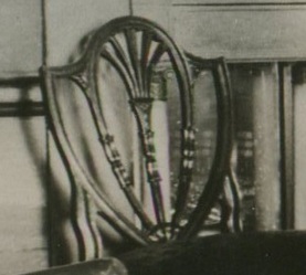 Hepplewhite chair at the Morris-Jumel Mansion in the nineteenth century.